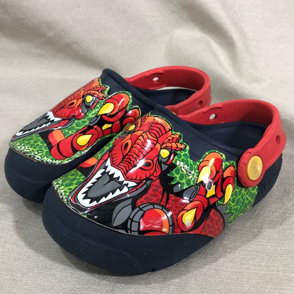 crocs dinosaur light up